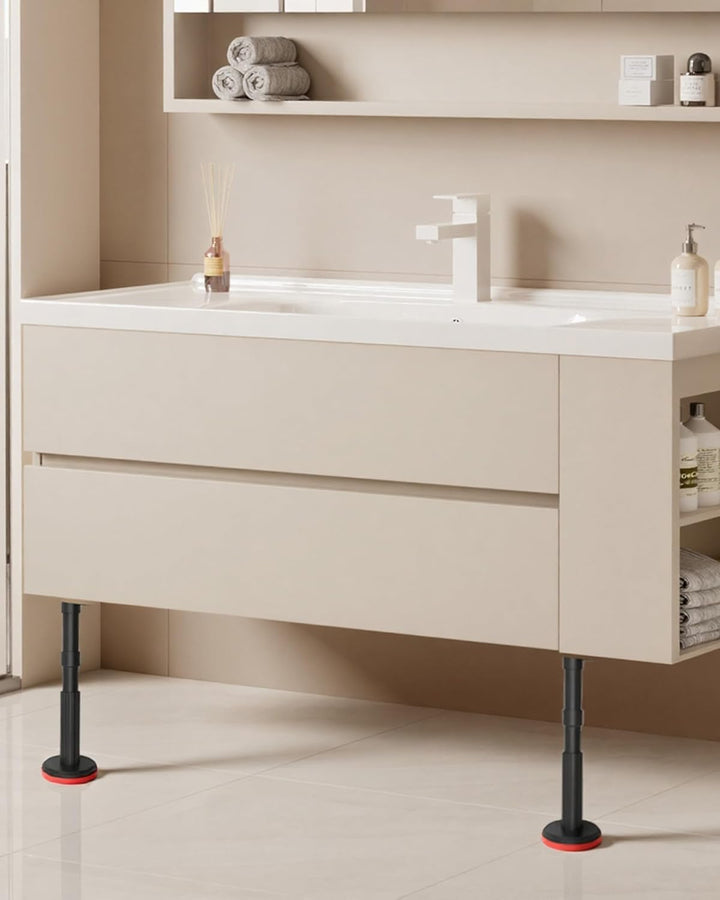 Teleskopstützen Höhenverstellbar 18-45cm - 2 Stück Teleskop-Stützstange | Verstellbar Stützsystem Te