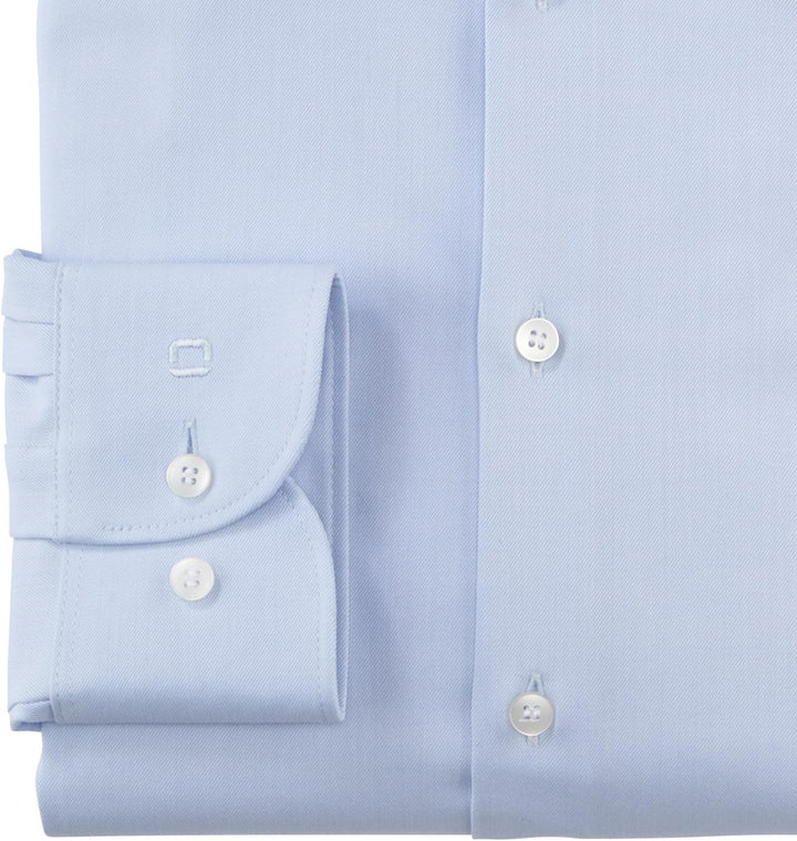 OLYMP Herren Businesshemd Langarm Level Five 24/Seven,Twill,Body fit,Modern Kent 39 Hellblau, 39 Hel