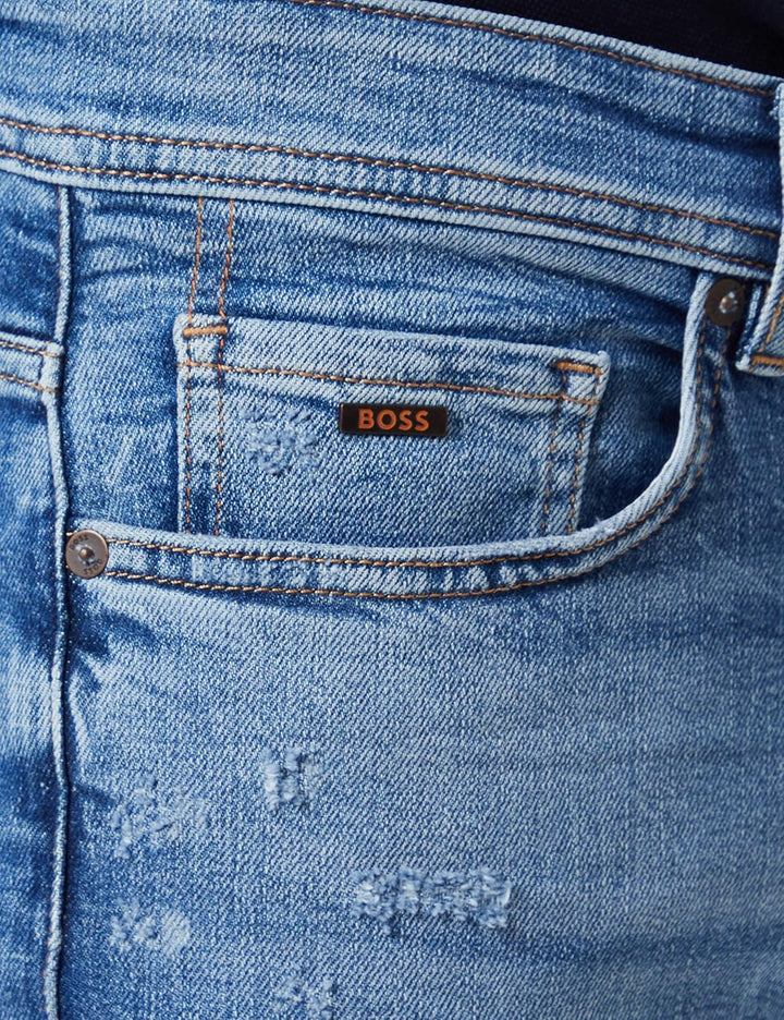 BOSS Herren Taber Zip Bc-c Jeans 38W / 34L Bright Blue, 38W / 34L Bright Blue
