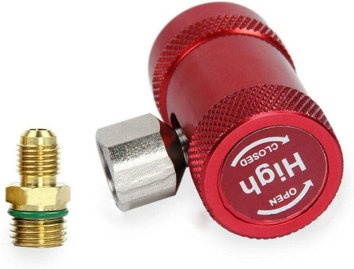 TOTMOX 2 Stücke Auto Auto AC High/Low Side R1234yf Schnellwechsler Adapter Umbausatz Blau/Rot Hochdr