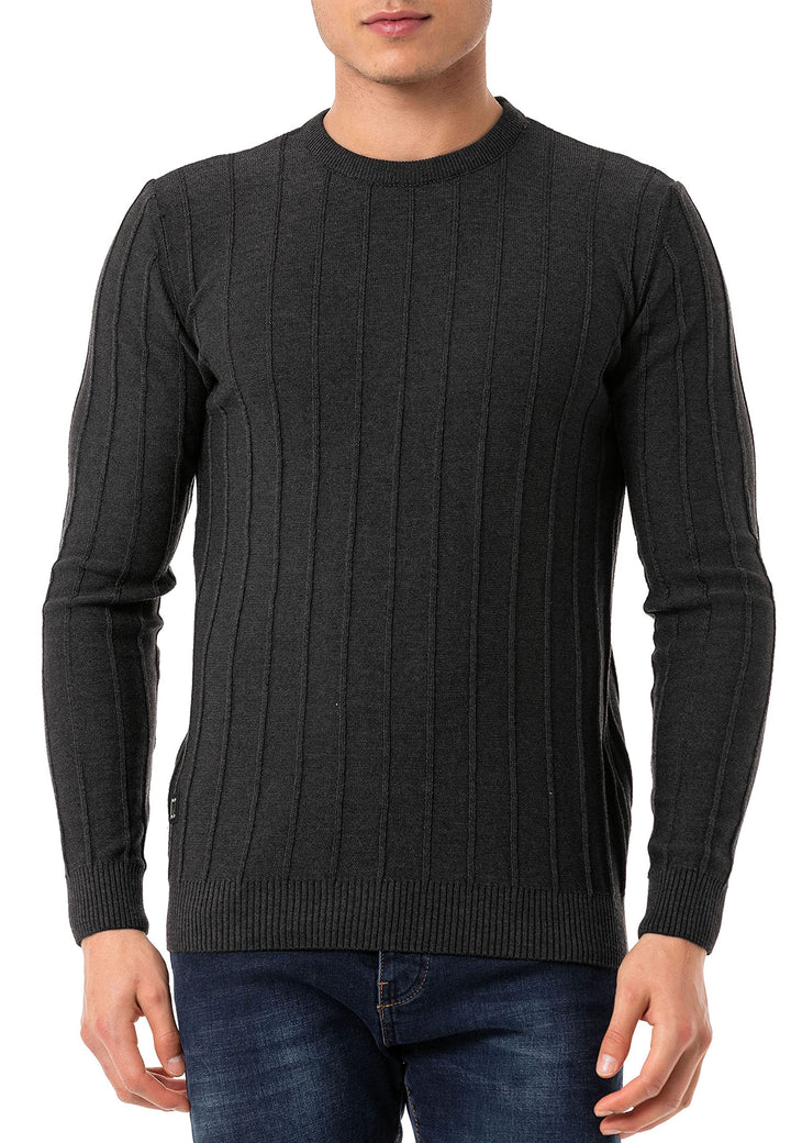 Red Bridge Herren Strickpullover Pullover, Anthrazit