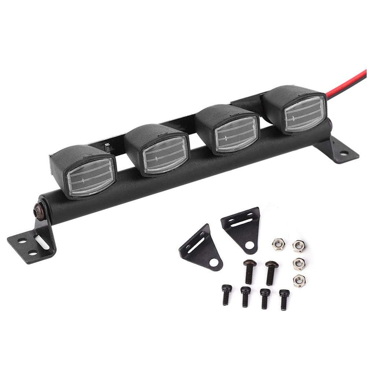 Tbest RC Dachlichter, Crawler Zubehör 1:10 RC Crawler Car Dachlichtleiste RC Dachlampen Scheinwerfer