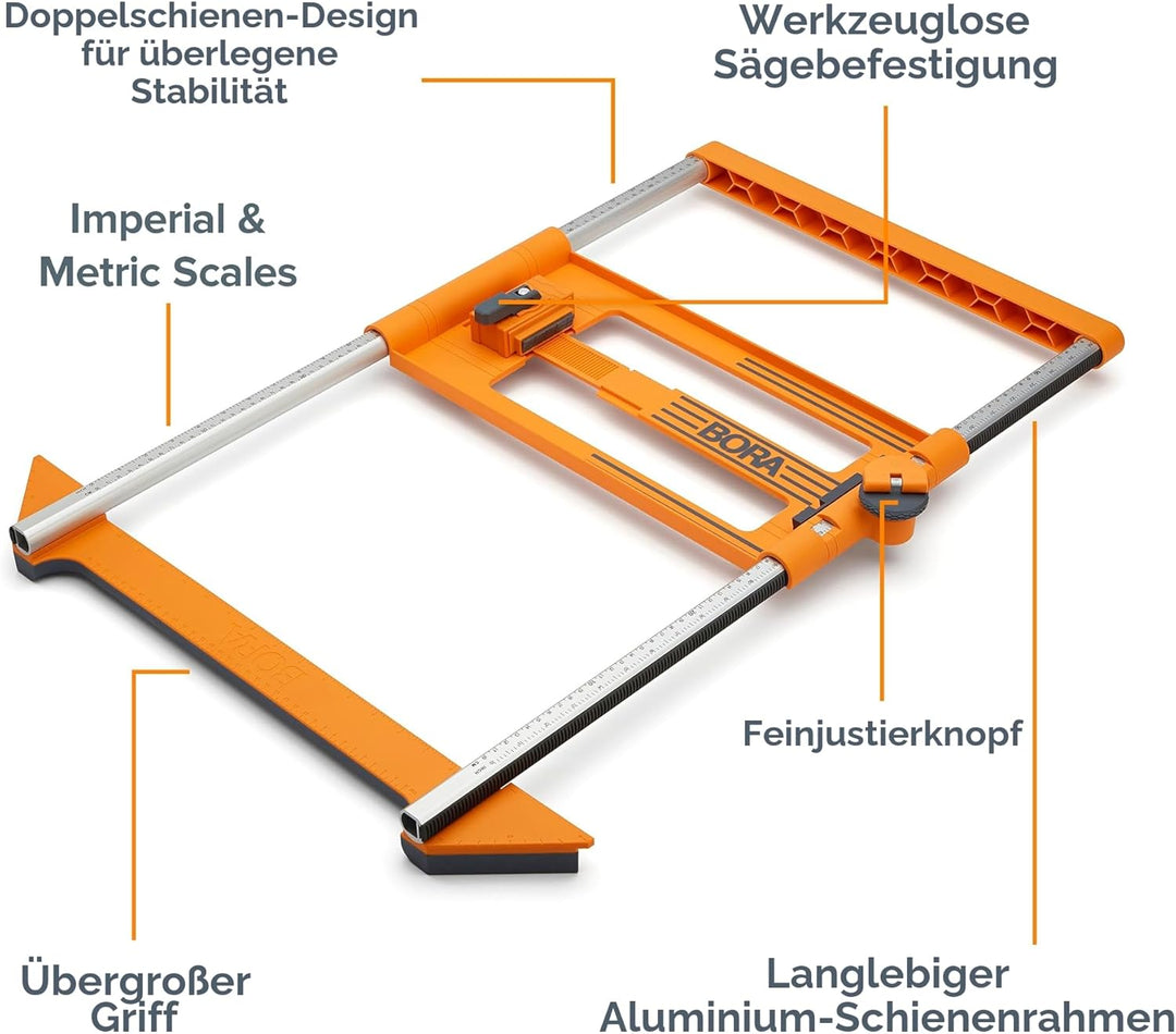 BORA NGX Twin Rail Rip Guide für Kreissägen, 546250, Rip Guide