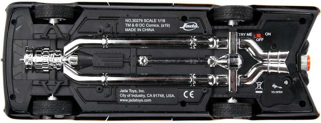 Jada Toys Classic Batmobil 1966, hochdetailiertes 1:18 Modellauto inkl. Batman & Robin Figur, Türen,