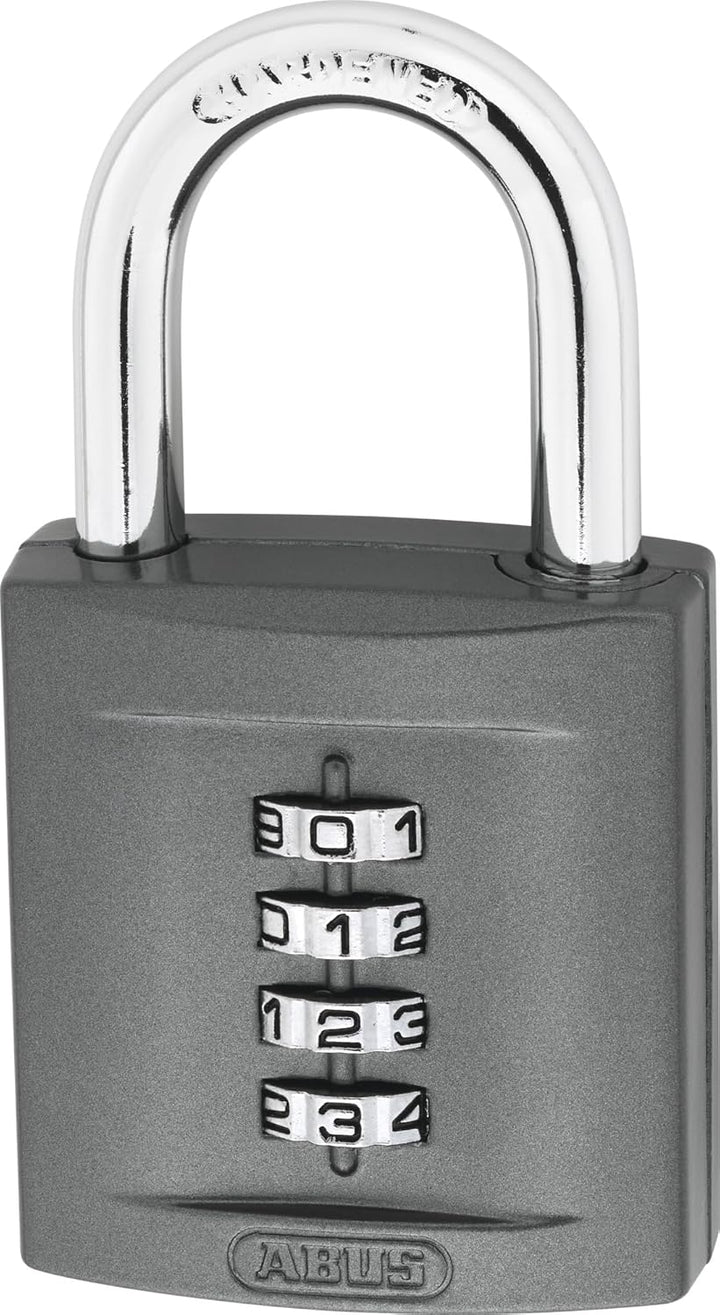 ABUS Zahlenschloss 158/50 - Vorhängeschloss mit Zinkgussdruck-Gehäuse - mit individuell einstellbare