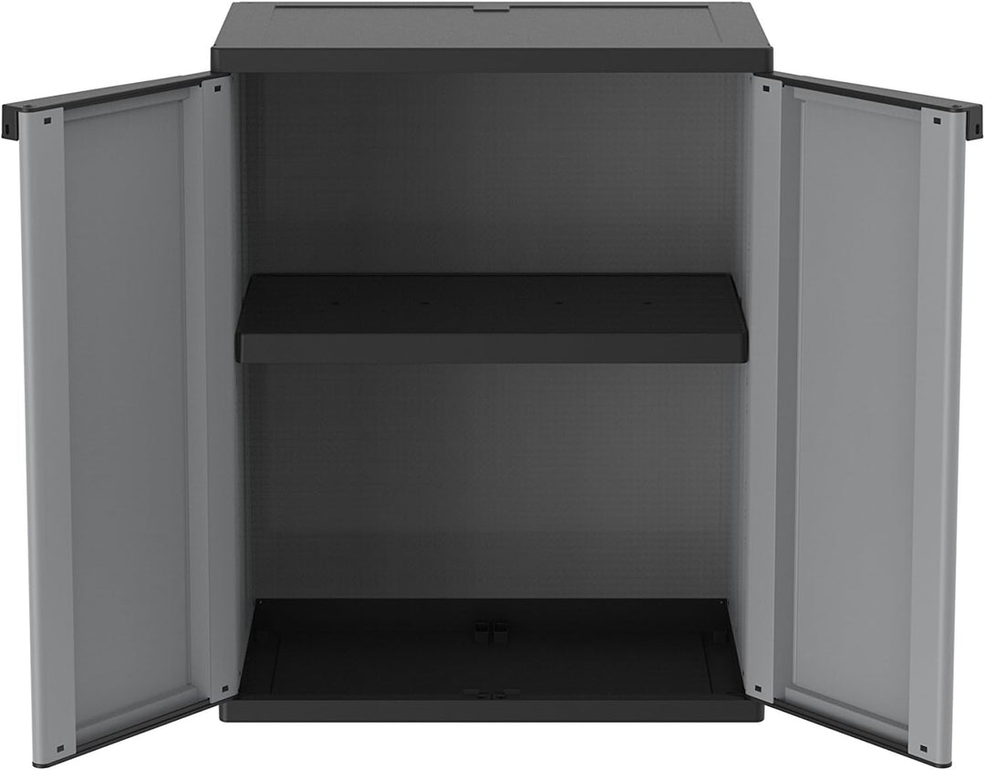 Terry, Jline 68 , Schrank mit zwei Türen, 1 bewegbarer Einlegeboden, für den Innen- und Aussenbereic
