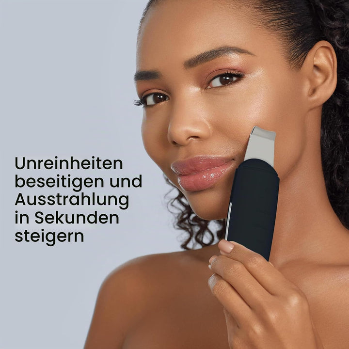GESKE | SmartAppGuided™ MicroCurrent Skin Scrubber &amp; Blackhead Remover | 9 in 1 | Skincare Tools | F