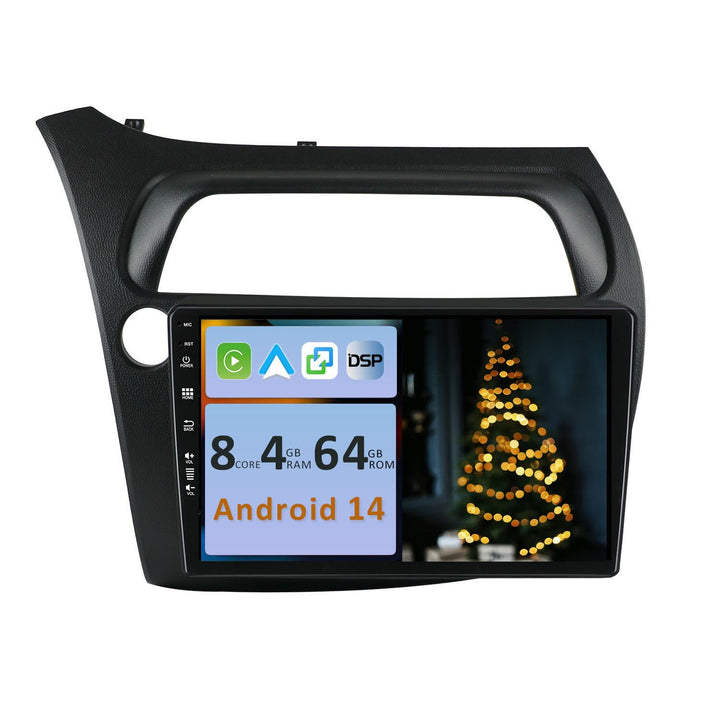 [4GB+64GB] Android 14 Autoradio für Honda Civic (2006-2011)-[Integriertes CarPlay/Android Auto/DSP/G