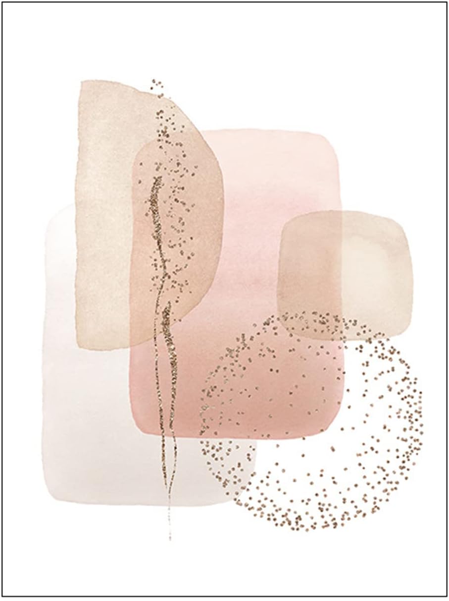 Sarah Duke 3er Abstrakt Poster Set, Aesthetic Wandbilder Beige Leinwandbilder Ohne Rahmen Wandposter