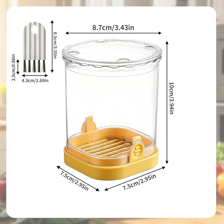 2-in-1 Obstschneidebecher Bananenschneider mit Druckplatte