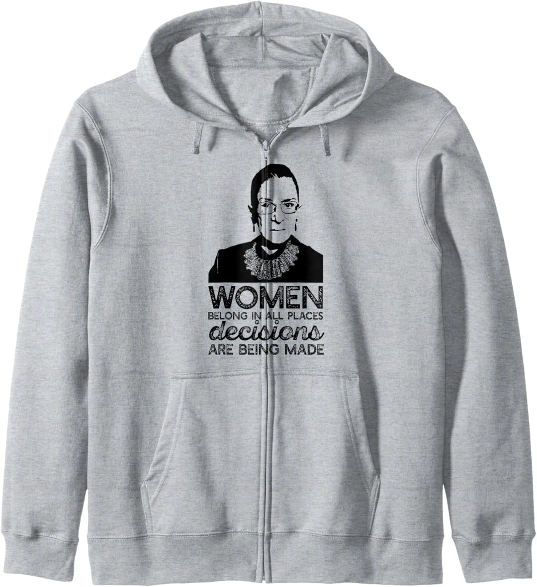 WOMEN BELONG RBG Ruth Bader Ginsburg Feministisches Meme Kapuzenjacke