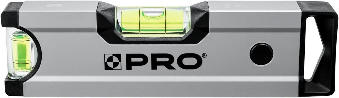 PRO600 Mini Wasserwaage mit magneten 17cm Eloxiert - Die Härte 9 auf der Mohs Skala - Ergonomischen