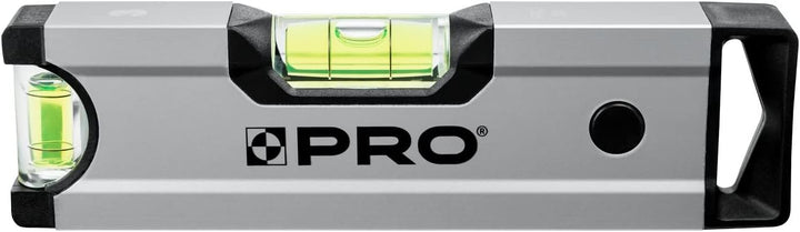 PRO600 Mini Wasserwaage mit magneten 17cm Eloxiert - Die Härte 9 auf der Mohs Skala - Ergonomischen