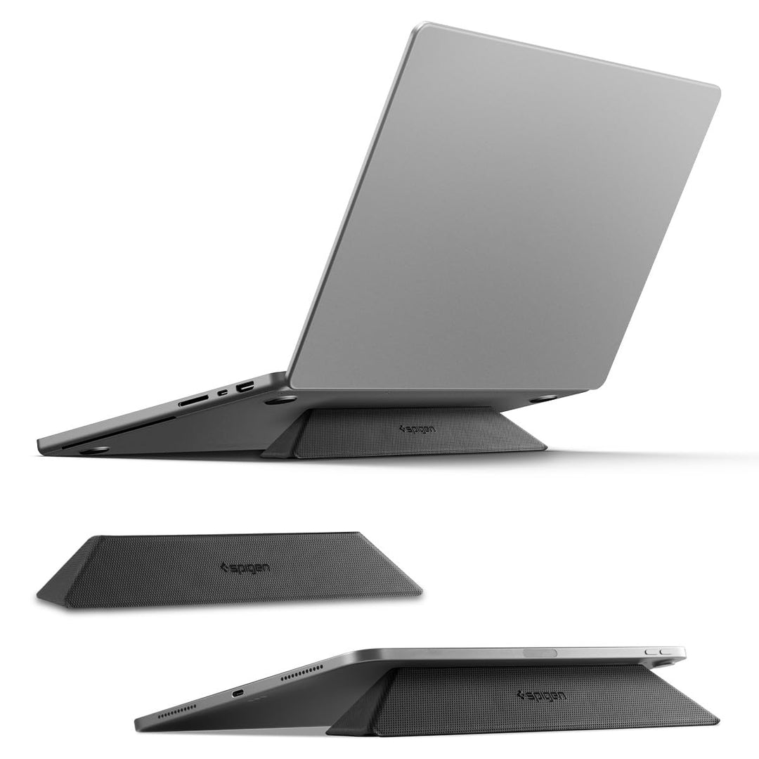 Spigen Slim Fold Tragbarer Laptop-Ständer & Tastatur-Erhöhung, Faltbar, Ergonomisch Verstellbar, Ant