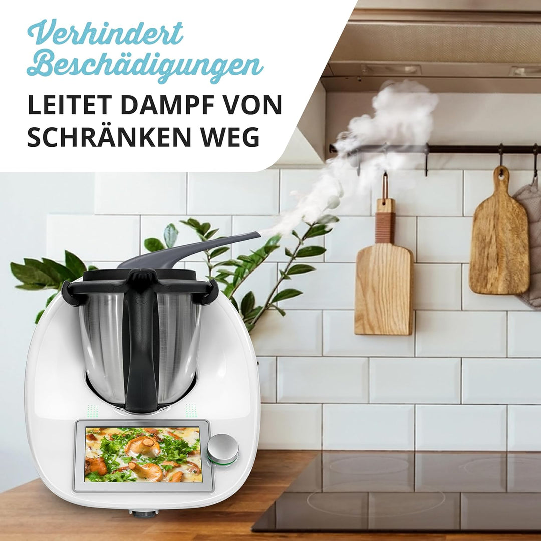 Dampfumleiter für Thermomix TM5 TM6 | Dampfableiter für Hängeschränke Schutz | Dampf Umleitung Küche