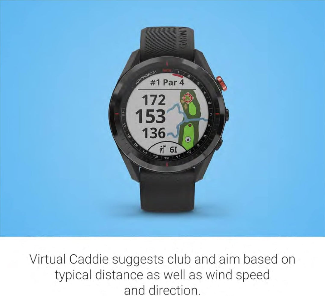 Garmin Approach S62 Smartwatch Golf, 010-02200-00, schwarz (200) Schwarz Nur ansehen, Schwarz Nur an