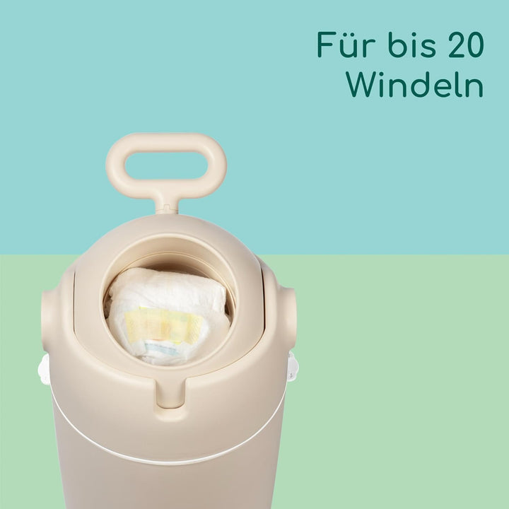 Bebeconfort geruchsdichter Windeleimer Grösse M, Windeleimer, Deckel geruchsdicht, für alle Müllbeut