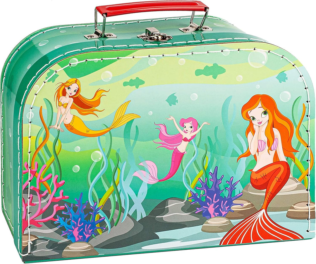 alles-meine.de GmbH Koffer/Kinderkoffer - GROss - Meerjungfrau - Nixe &amp; Fische - 26 cm - ideal für S