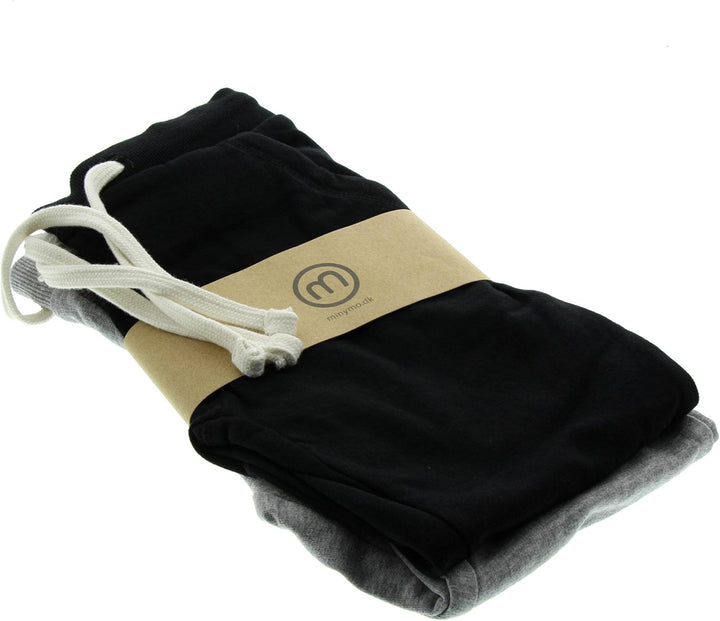 MINYMO Baby-Jungen Jogginghose (2er Pack), Grau