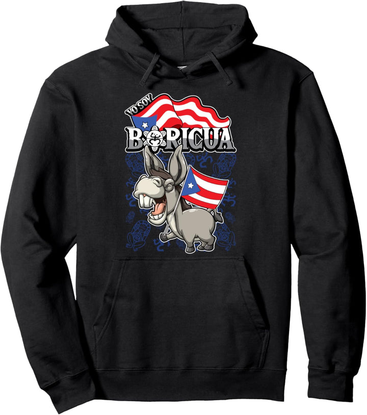 Yo Soy Boricua - Puerto Rico Animals - Esel Pullover Hoodie