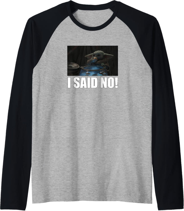 Star Wars: The Mandalorian The Child I Said No R5 Raglan