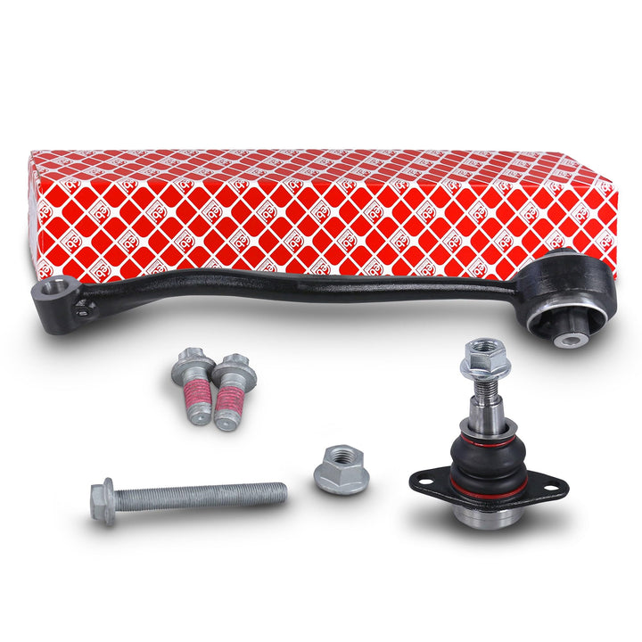 febi bilstein 106430 Zugstrebe mit Lager, Gelenk und Anbaumaterial, 1 Stück
