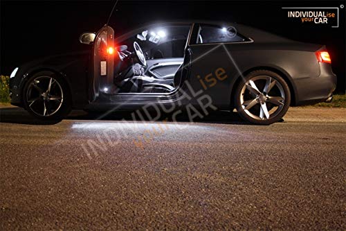 INDIVIDUALise your CAR Innenraumbeleuchtung SET für A5 B8 Coupé (Pure-White) Reinweiss, Pure-White