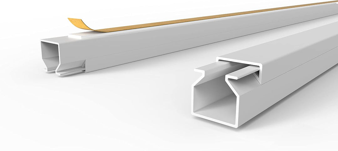 SCOS Smartcosat 10 m Kabelkanal (12 x 12 mm H x B 10x 1 m) Selbstklebend PVC Kunststoff, Aufputz für