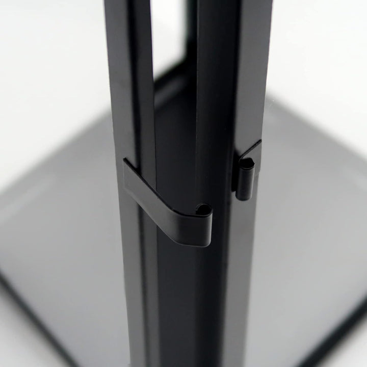 Dekovita 30cm Laterne in Schwarz - Gartenlaterne mit Glas-Scheiben und Kunstleder-Henkel - Metall De