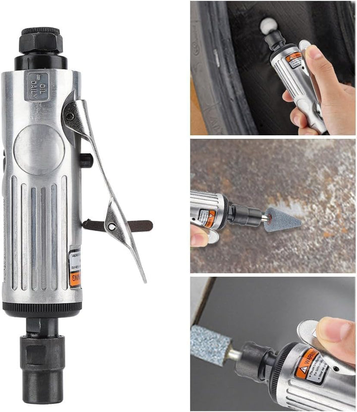 Druckluftschleifer-Set für Schleifen und Polieren, Mini Druckluft Poliermaschine, Stabschleifer Druc