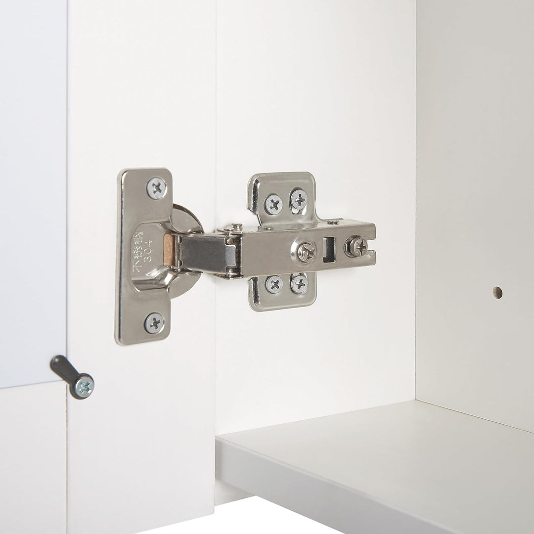 Moderner Bad-Spiegelschrank 40x60 cm 1 türig mit LED Beleuchtung weiss Condor