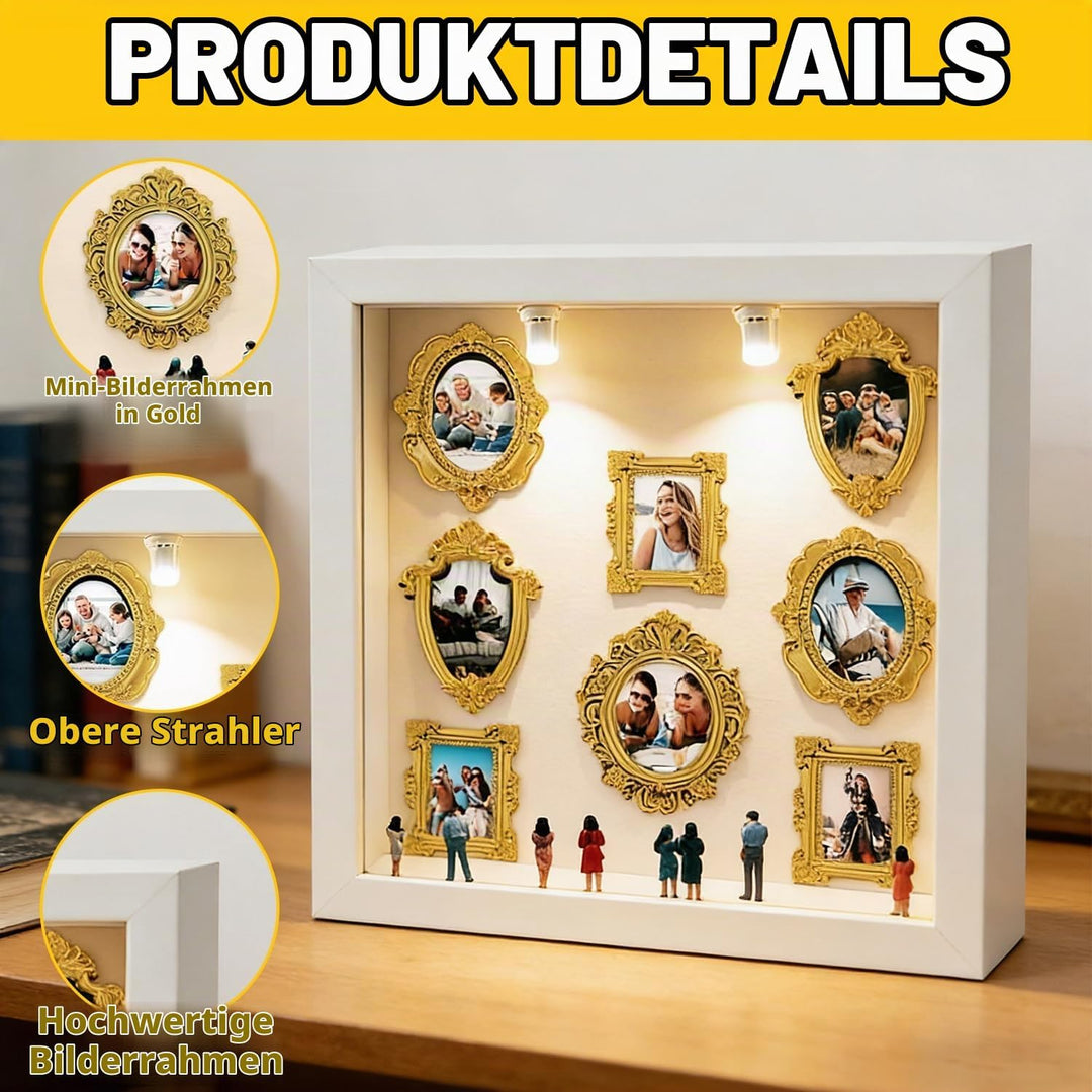DIY Mini Museum Silhouette Box, DIY Mini Menschen Figuren Museum, Kreativ Bilderrahmen mit Figuren,