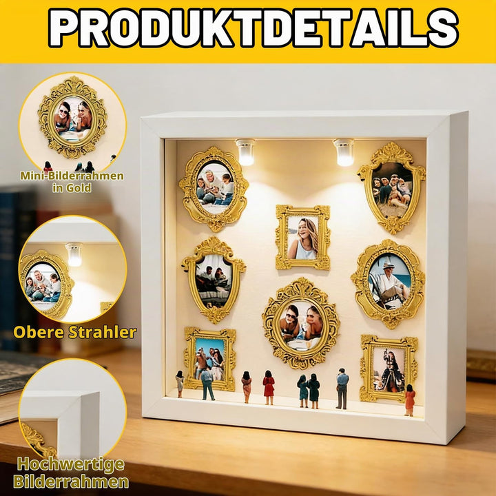 DIY Mini Museum Silhouette Box, DIY Mini Menschen Figuren Museum, Kreativ Bilderrahmen mit Figuren,
