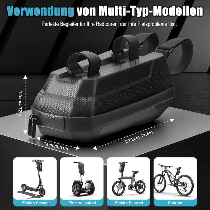 E Scooter Tasche 3L Wasserdicht Leicht mit Eva Hard Sell für Xiaomi Segway Ninebot Elektroroller, Gr