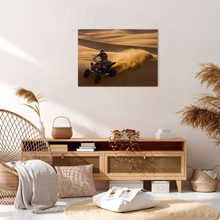 Bilder auf Leinwand Safari Rallye Wettkämpfe Sport Leinwandbild 70x50cm Wandbilder Dekoration Wohnzi