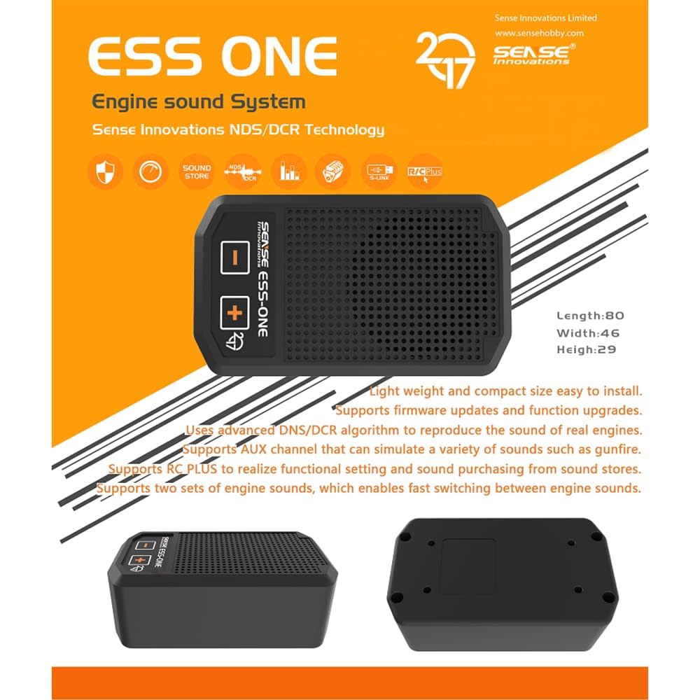 RC Car New Arrivals ESS-ONE plus ENGINE SOUND SYSTEM Real Engine Sound Simulator 1:10 1:8 1:5 Truck
