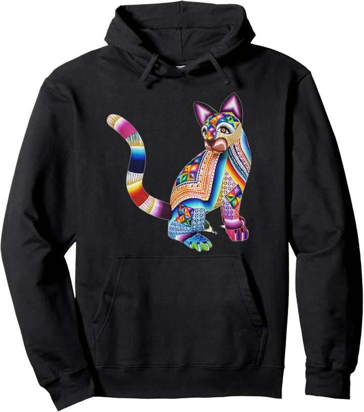 Día de Los Muertos Day Of The Dead Sugar Skull Cat Gift Pullover Hoodie
