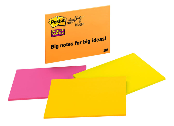 Post-it Super Sticky Notes, 1 Haftnotizblöcke, 20,3 x 15,2 cm, Schulbedarf, Büroprodukte, Haftnotize