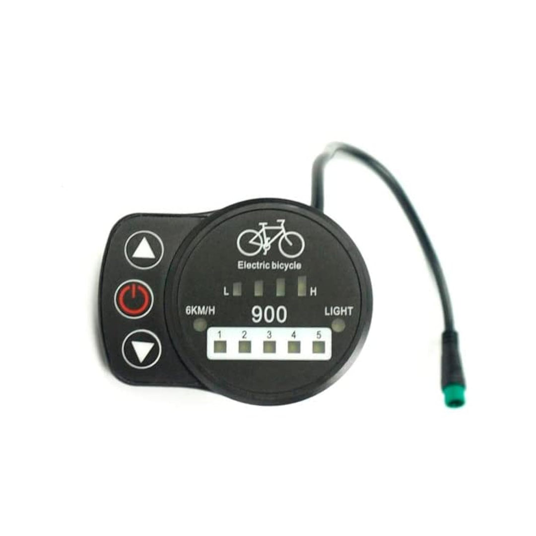 Display KT-LED900, Bordcomputer, LED-Display, E-Bike, Elektrisches Fahrrad, Pedelec, 24V/36V/48V Wat