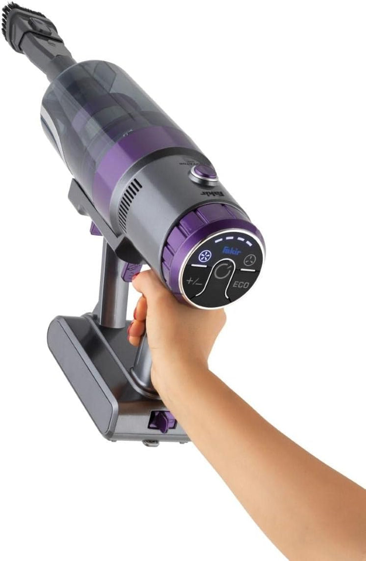Fakir Inovator 6065 Akku Staubsauger 350 W, Bodenstaubsauger Akku, kabelloser Staubsauger mit 29,6 V
