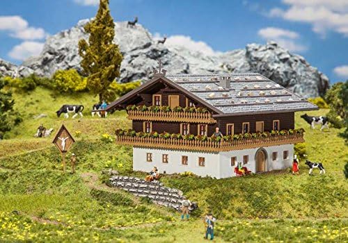 Faller FA 130554 - Alpenhof, Zubehör für die Modelleisenbahn, Modellbau, 179 x 156 x 115 mm