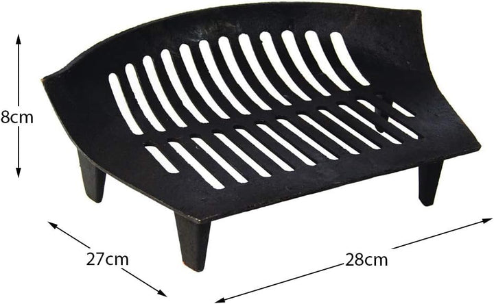 Feuerrost aus Gusseisen, schwarz, ca. 41 cm, Korb, Feuerstelle von Fire Vida