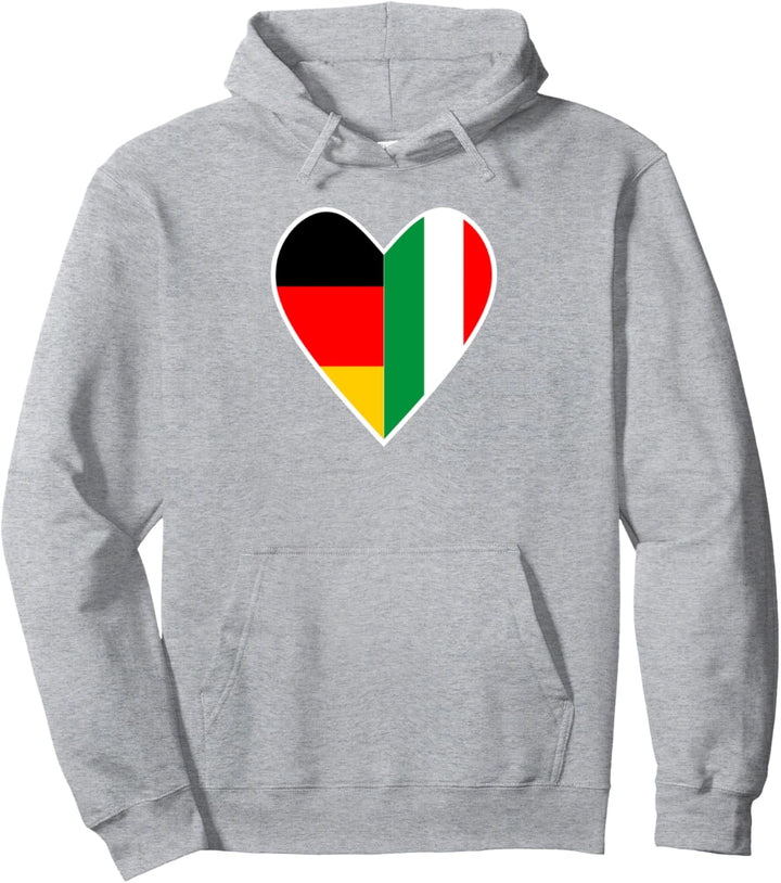 Nationalität & Freundschaft - Deutsch und Italien - Herz Pullover Hoodie