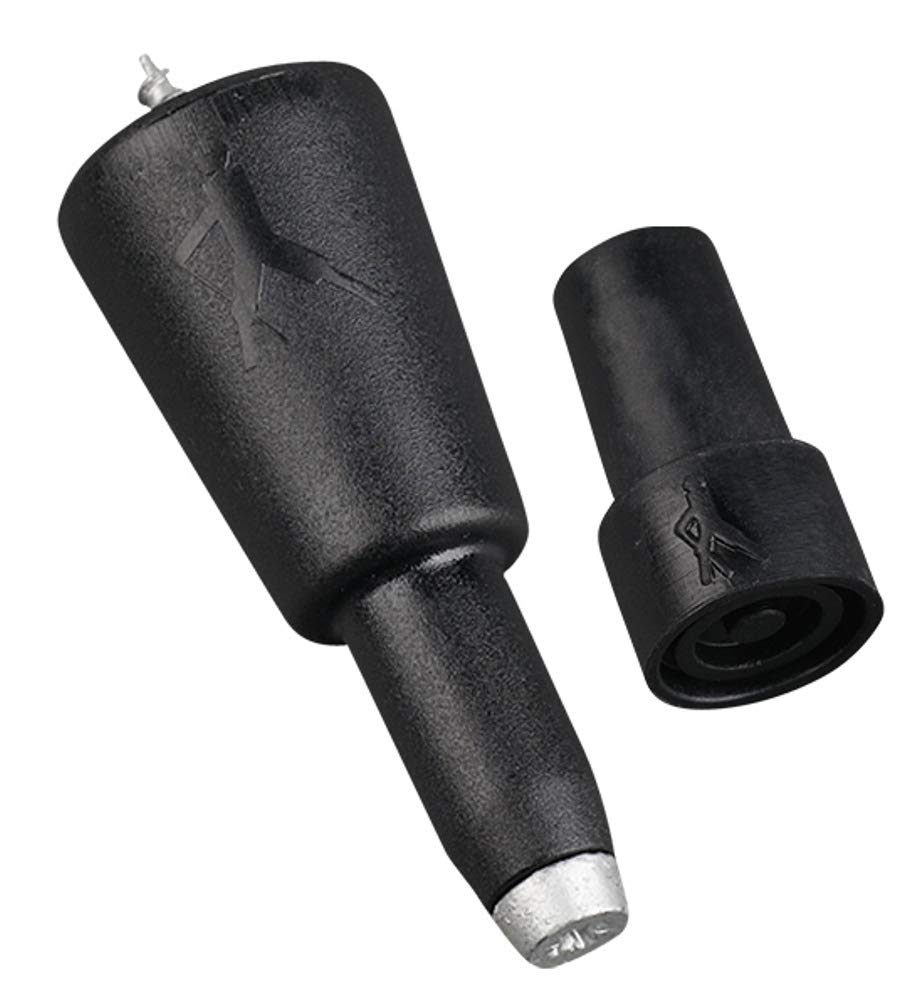 Combi Spike Garnitur mit Gummipuffer für Wanderstock, Stockspitze 26mm, 26mm
