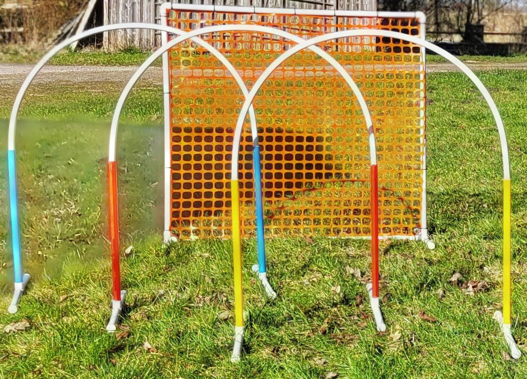 Generisch HOOPERS Agility Combi - Set / 1 Gate / 3 Hoopers Bögen/Gatter/Trennzaun, Hoopers Bogen/aus