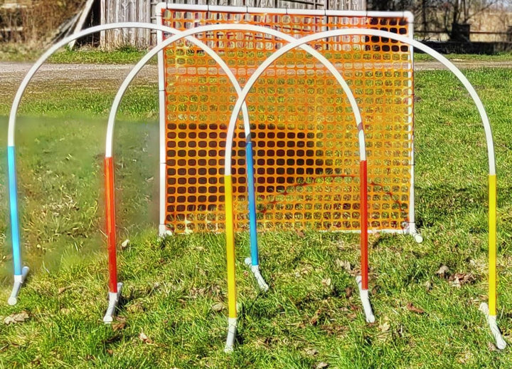 Generisch HOOPERS Agility Combi - Set / 1 Gate / 3 Hoopers Bögen/Gatter/Trennzaun, Hoopers Bogen/aus