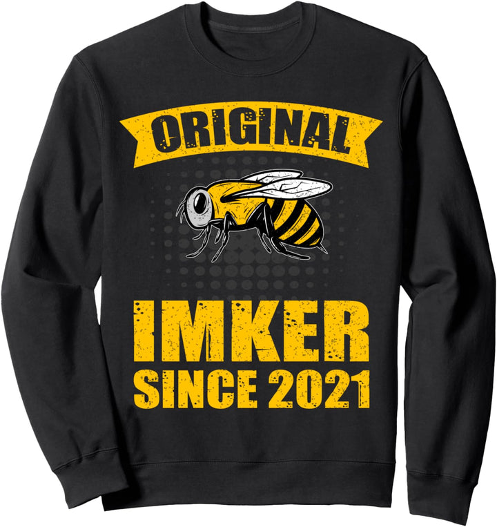 Lustiges Imker Geschenk Imkerei Bienen Honig Imker Seit 2021 Sweatshirt