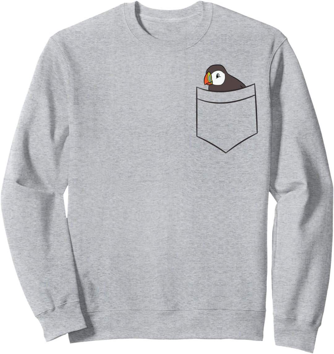 Papageientaucher In Der Tasche Seevogel Papagei Sweatshirt