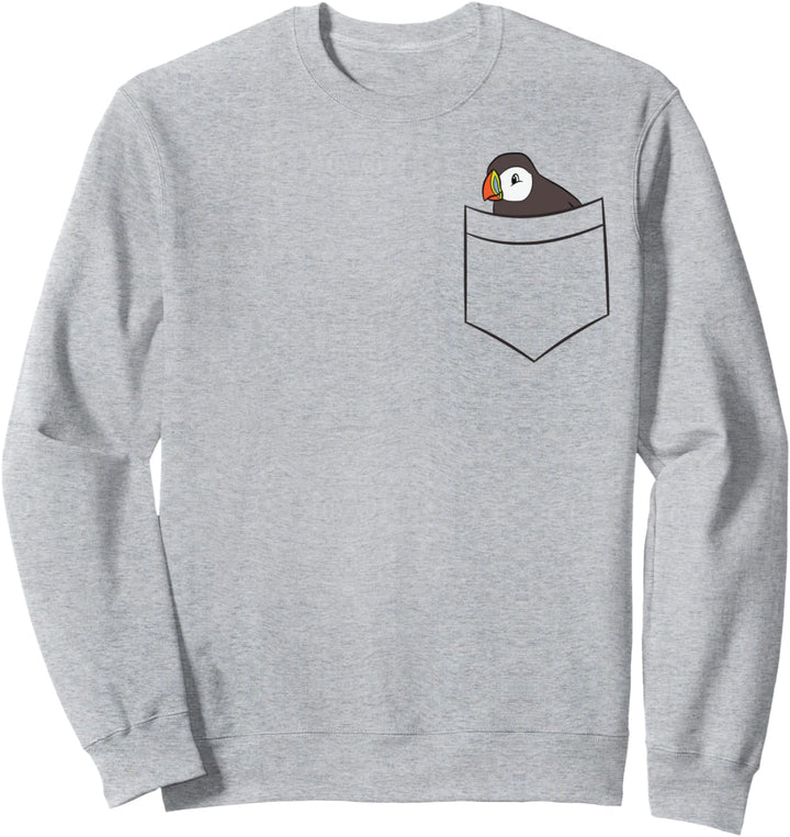 Papageientaucher In Der Tasche Seevogel Papagei Sweatshirt