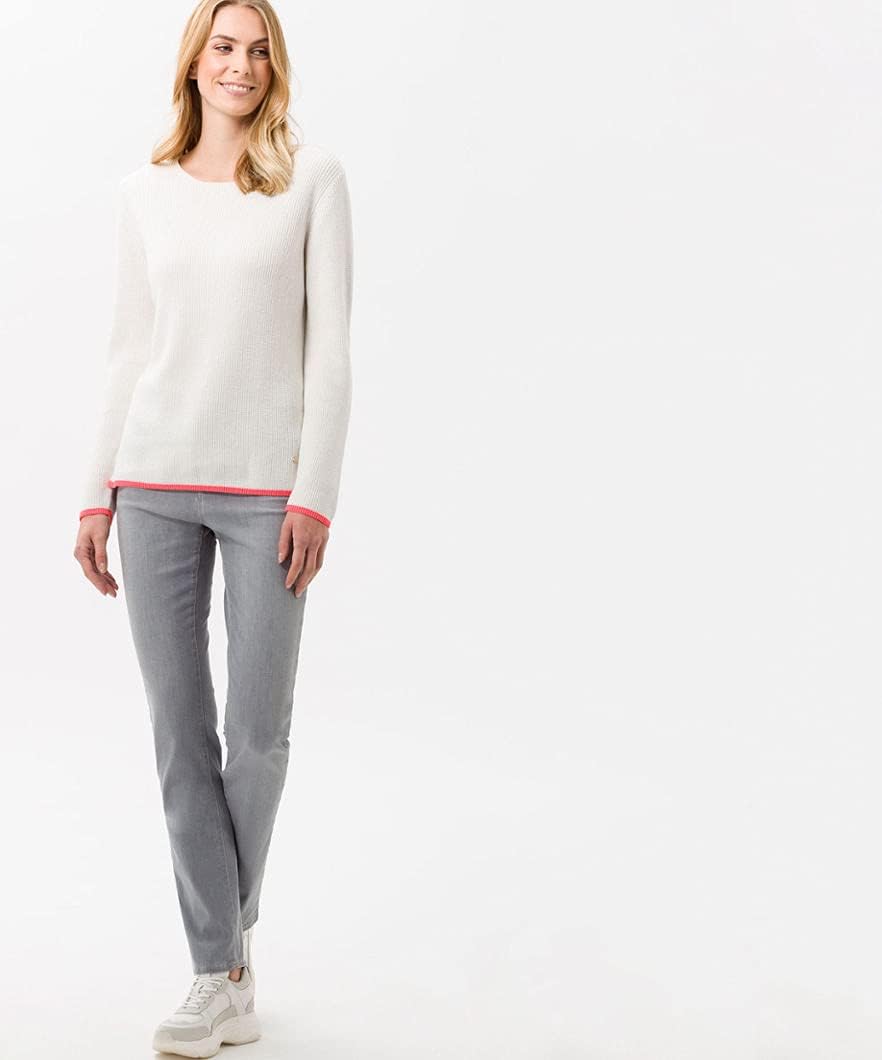 BRAX Damen Style Mary Blue Planet: Nachhaltige Five-Pocket Jeans 26W / 32L Light Grey, 26W / 32L Lig